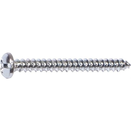 Thread Cutting Screw, #10 X 1 In, Zinc Plated Combination Phillips/Slotted Drive